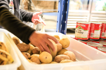 Produce at the food shelf