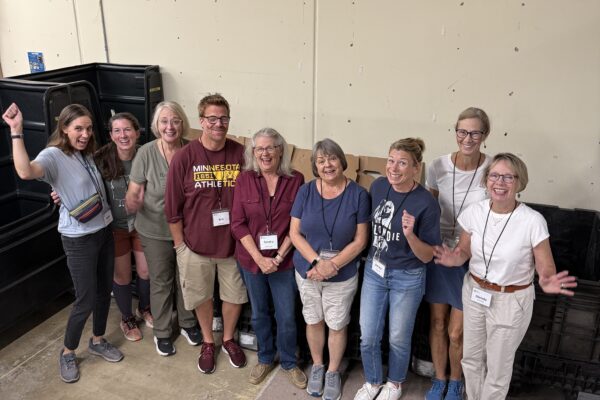 Volunteers helping with annual inventory