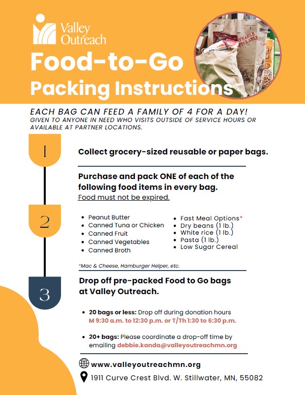 Food-to-Go Bags Flyer Image